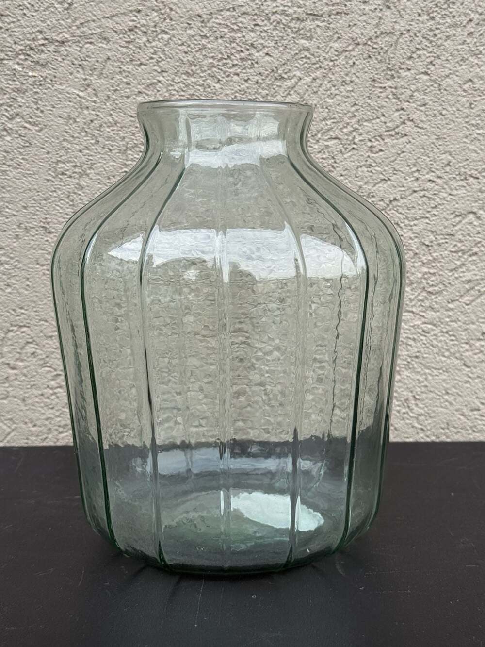 Hearth & Hand with Magnolia Ribbed Glass Decorative Flower Vase
